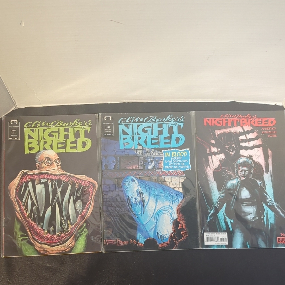 Clive Barker Night Breed Comics Lot Of 3 Horror Comics